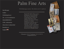 Tablet Screenshot of palmfinearts.nu